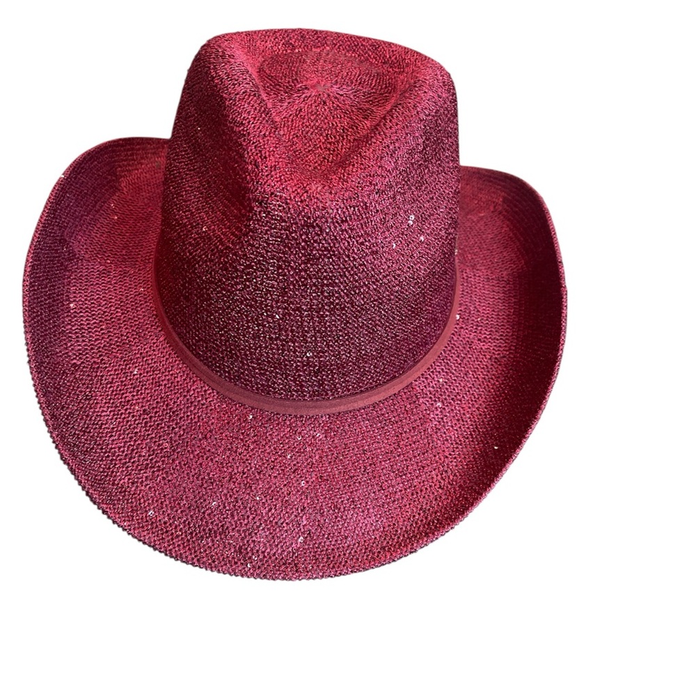 C.C. Western cowboy cowgirl sequin hat NWT